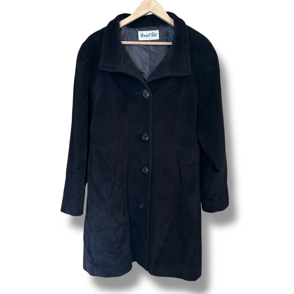 Vintage Marshall Fields Wool Angora Women’s Pea Coat Overcoat Sz 14